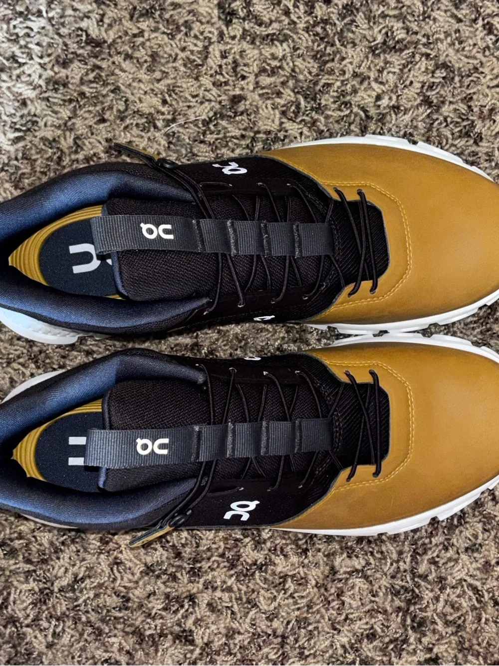 On Cloud Hi Umber Caramel Size 10 Swiss Engineering Sneakers Running Shoes NIB - Picture 5 of 7